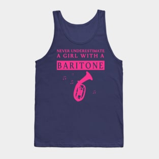 Underestimated Baritone Girl Tank Top